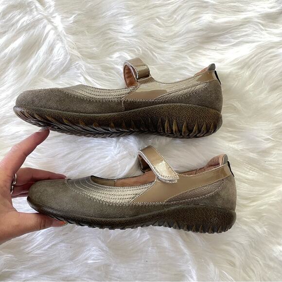 Naot | Women's Kirei Mary Jane Shoes Flats Metallic Brown Gold Casual Comfort 7 - Picture 5 of 8